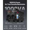 Transformátor napätia 1000VA pre 110V/220V, zásuvky US a EU, istič