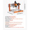 Cnc frézka 3-osá 500 W, pracovná plocha 300×180×80 mm, offline ovládač