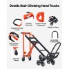 Skladací 3v1 schodiskový vozík na presun tovaru, nosnosť 350 kg