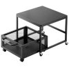 Stojan pod mini chladničku s úložným vozíkom 198 lbs nosnosť, čierny