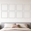 Sada polystyrénových nástenných panelov 12 ks 51×51 cm biela