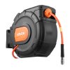 Navíjač hadice na vzduch 30m × 9.5mm pvc, 300 psi, uzavretý otočný