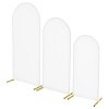 Oblúkové stojany na pozadie, 3 ks, výšky 1.8/1.5/1.2 m, zlaté s obalom