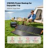 Prenosná napájacia stanica 2400W 2160Wh 10 portov 2×200W panely