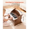 Detské klávesy 25 kláves, drevené, realistický zvuk, dvojité napájanie