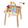 Montessori hrací stôl pre batoľatá 1–3 rokov, 8 v 1, drevený