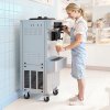 Stroj na mäkkú zmrzlinu 20–28l/h 2200w 3 príchute 2×6l zásobníky