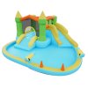 Nafukovací skákací hrad s vodným tobogánom 12.5×13.1×6.5 ft 3–4 deti