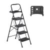 Skladací 4-stupňový schodík, protišmykové stupne, nosnosť 272 kg