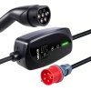 Prenosná nabíjačka typ 2 11 kW 16A 3f, 8 m kábel, CEE16, LCD, IP66