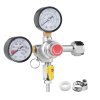 Dvojitý CO2 regulátor 0-60PSI, nastaviteľný tlak pre čapovanie piva