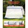 Slnečná clona pre karavan 2×2.8 m, uv50+, so zipsom, polyesterová sieť