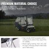 Plachta na golfový vozík 600d polyester, 4 priehľadné okná, 4-miestna