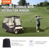 Plachta na golfový vozík 600d polyester, 4 priehľadné okná, 4-miestna
