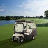 Plachta na golfový vozík 600d polyester, 4 priehľadné okná, 4-miestna