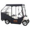 Plachta na golfový vozík 600d polyester, 4 priehľadné okná, 4-miestna