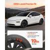 Poklice kolies 19" sada 4 pre model Y 2025 10-ramenné ABS matná čierna