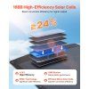 Skladací solárny panel 200W 24% monokryštalický usb-a usb-c dc ip67