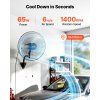 Stenový ventilátor 500 mm, kmitavý, 3 rýchlosti, nastaviteľný uhol