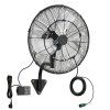 Stenný ventilátor 505 mm, oscilujúci, IP44, hmla, 3 rýchlosti