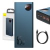 Baseus Adaman Metal Power Bank 20000mAh PD QC 3.0 65W 2xUSB + USB-C + micro USB (modrá)