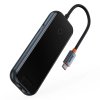 Rozbočovač 5v1 Baseus série AcmeJoy USB-C na 2xUSB 3.0 + USB 2.0 + USB-C PD + RJ45 (tmavo šedá)