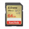 Pamäťová karta SANDISK EXTREME SDXC 64GB 170/80 MB/s UHS-I U3 (SDSDXV2-064G-GNCIN)