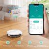 Tesvor M2 Robot Vacuum Cleaner with Mop Function, 6000Pa Suction, Gyroscope Navigation, 600ml Dustbin, 150Mins Runtime, 120sqm Max Vacuuming Area, App Control / Remote Control - White