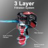 INSE I5 Corded Handheld Vacuum Cleaner 18Kpa Suction 600W Motor 1L Dust Cup for Wood Floor, Carpet, Stair, Curtain, Car, Furniture - Red