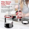 INSE I5 Corded Handheld Vacuum Cleaner 18Kpa Suction 600W Motor 1L Dust Cup for Wood Floor, Carpet, Stair, Curtain, Car, Furniture - Red