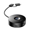 Baseus Adapter 4x USB Round Box USB, USB-C