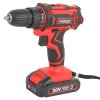 VVOSAI WS-3020-B1 20V Cordless Drill Electric Screwdriver, 3/8 inch Chuck Size, 2 Speed, 1.5Ah Battery Capacity, LED Light, with Tool Bag
