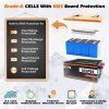 Cloudenergy 24V 150Ah LiFePO4 Battery Pack Backup Power, 3840Wh Energy, 6000+ Cycles, Built-in 100A BMS, Support in Series/Parallel, Perfect for Replacing Most of Backup Power, RV, Boats, Solar, Trolling motor, Off-Grid
