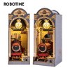 ROBOTIME TGB04 Rolife Time Travel Train 3D Wooden DIY Miniature House Book Nook Puzzle Kit, 258Pcs