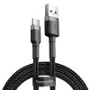 Baseus Cafule kábel USB-C 3A 0,5 m (sivý + čierny)