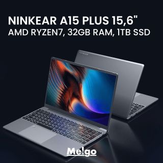 Ninkear A15 Plus 15,6" 💻 Notebook A15 Plus s 15,6-palcovou obrazovkou je vybavený procesorom AMD Ryzen 7 5700U s 8 jadrami...