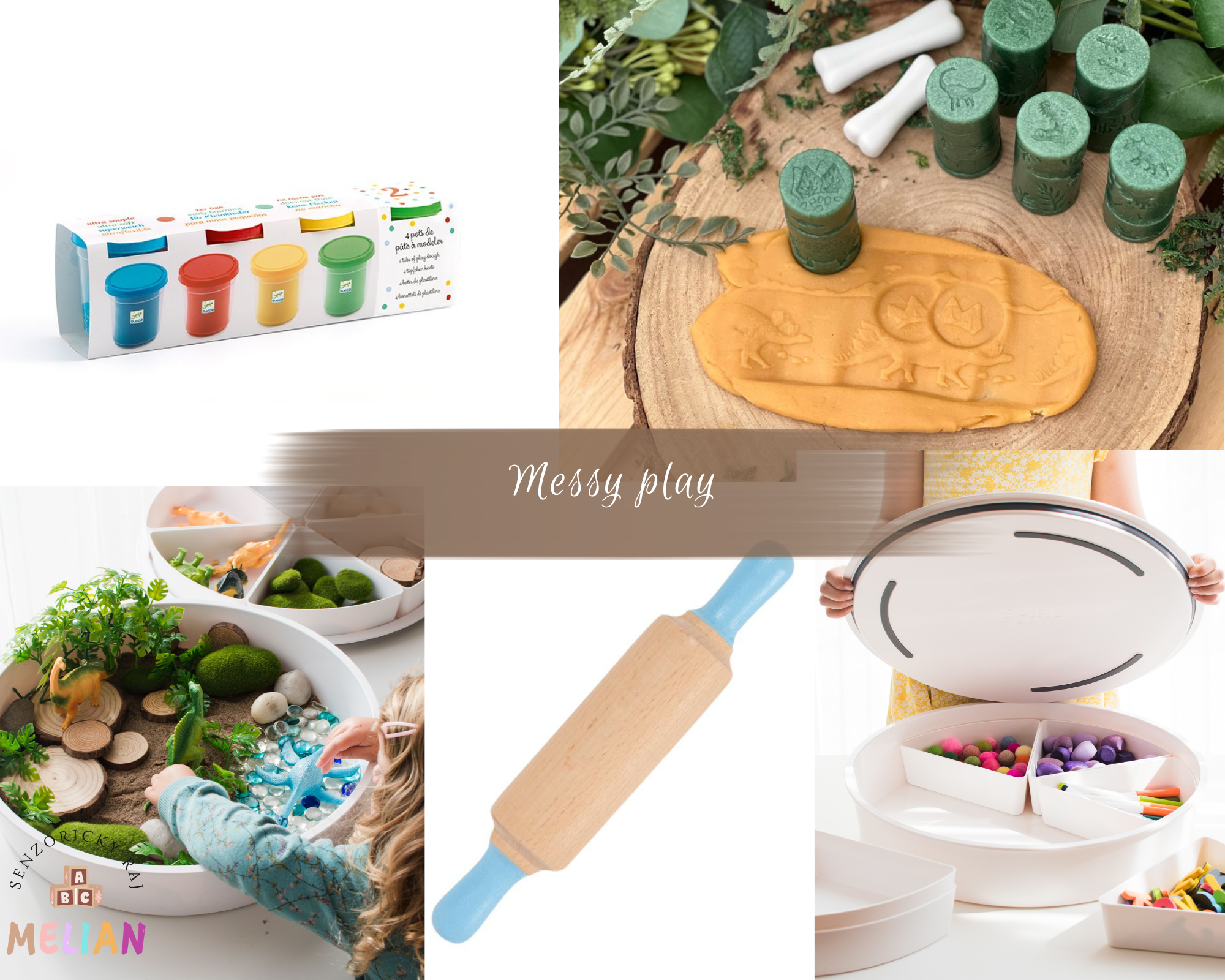Messy play plastelína