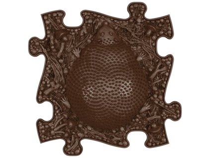 Ortopedická podložka - Ježko tvrdá/hnedá