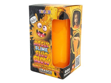 TUBAN Jiggly Slime Sliz Fluo Glow oranžový 430g