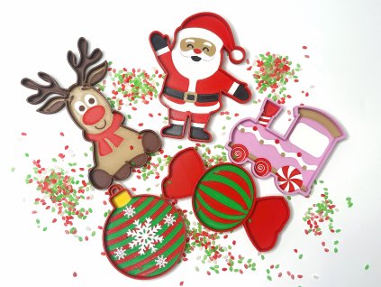 Mini vianočný senzorický podnos