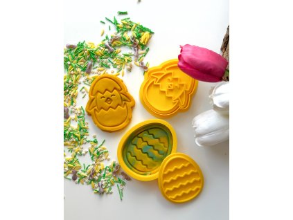 Vykrajovačky - kuriatko a vajce