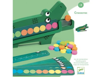 DJECO Crococroc - pamäťová a logická drevená edukatívna hra