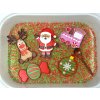 Mini vianočný senzorický podnos