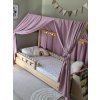 Baldachýn na domčekovú posteľ z mušelínu – Svetlo Fialová