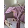 Baldachýn na domčekovú posteľ z mušelínu – Svetlo Fialová