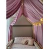 Baldachýn na domčekovú posteľ z mušelínu – Svetlo Fialová
