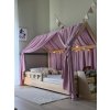 Baldachýn na domčekovú posteľ z mušelínu – Svetlo Fialová