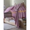 Baldachýn na domčekovú posteľ z mušelínu – Svetlo Fialová