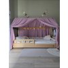 Baldachýn na domčekovú posteľ z mušelínu – Svetlo Fialová