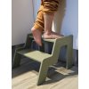 296 5 detske montessori schodiky stupienok zelena